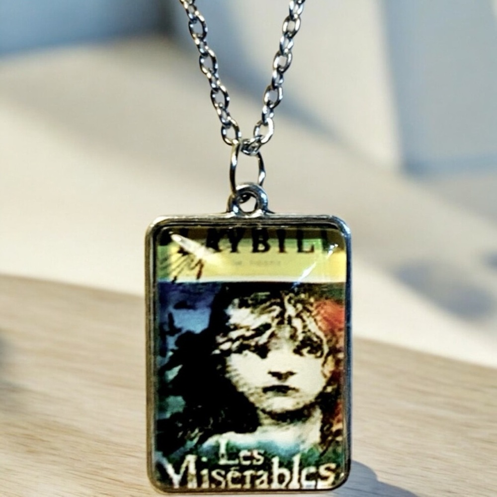 Les Miserable Playbill Pendent Necklace For Broadway Play Lovers.